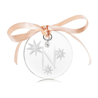 Christmas ornament 6 cm N clear