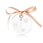 Christmas ornament  6 cm I clear