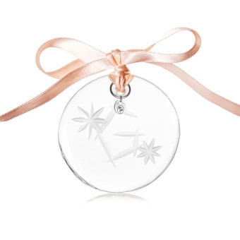 Christmas ornament 6 cm G clear