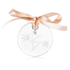 Christmas ornament 6 cm B clear