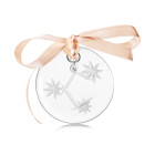 Christmas ornament 6 cm C clear