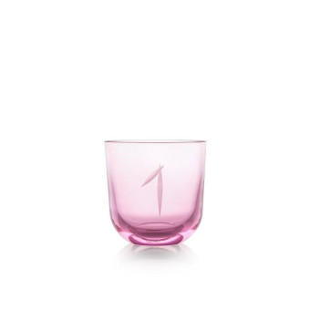 Sklenice s číslem 1 200 ml
 Barva-pink