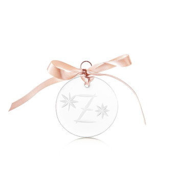 Christmas ornament 6 cm Z clear