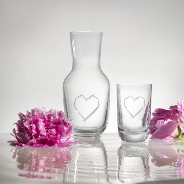 Karafa Love I pink 1200 ml + 2 sklenice Love I 320 ml