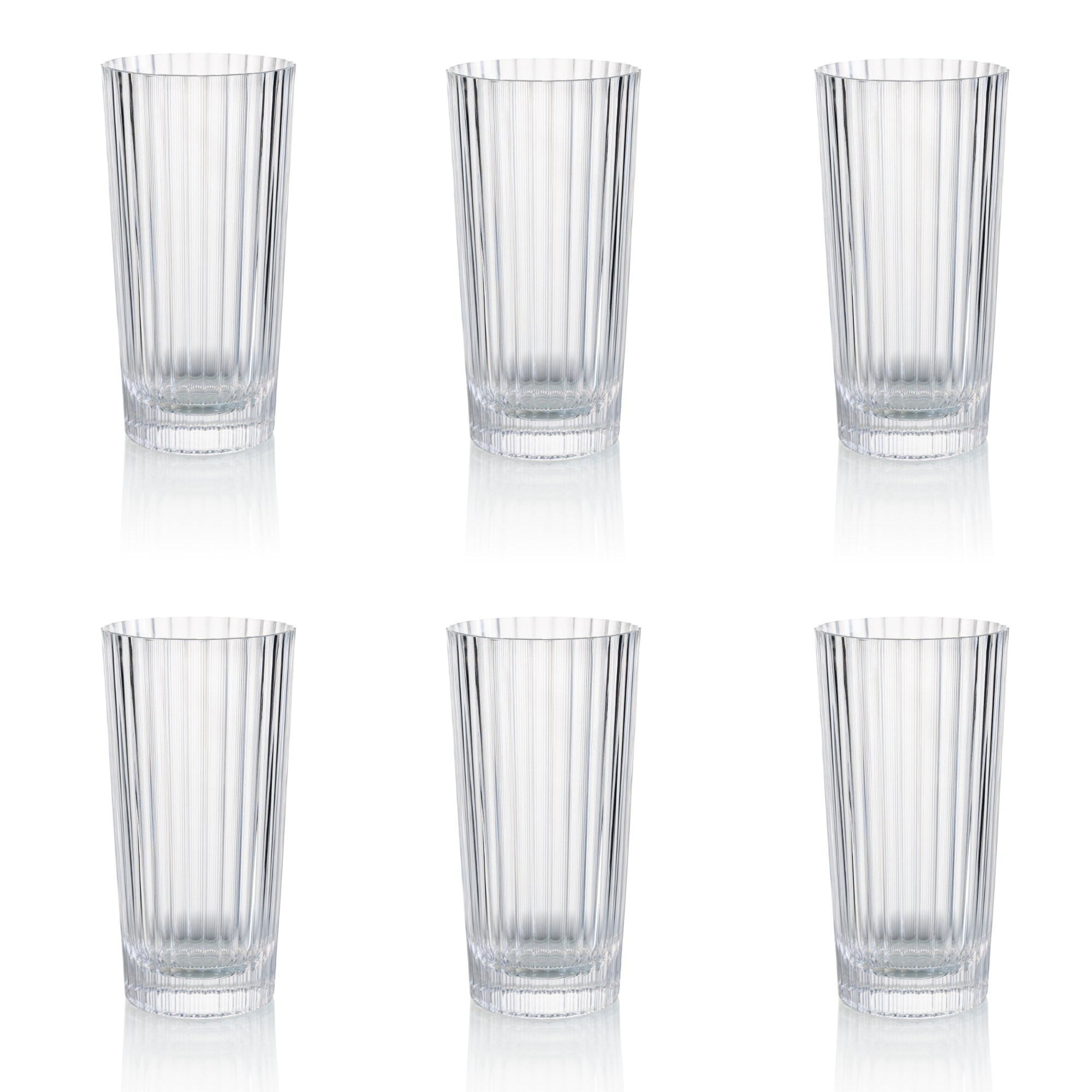 Highball Stripes II 380 ml, sada 6 kusů
