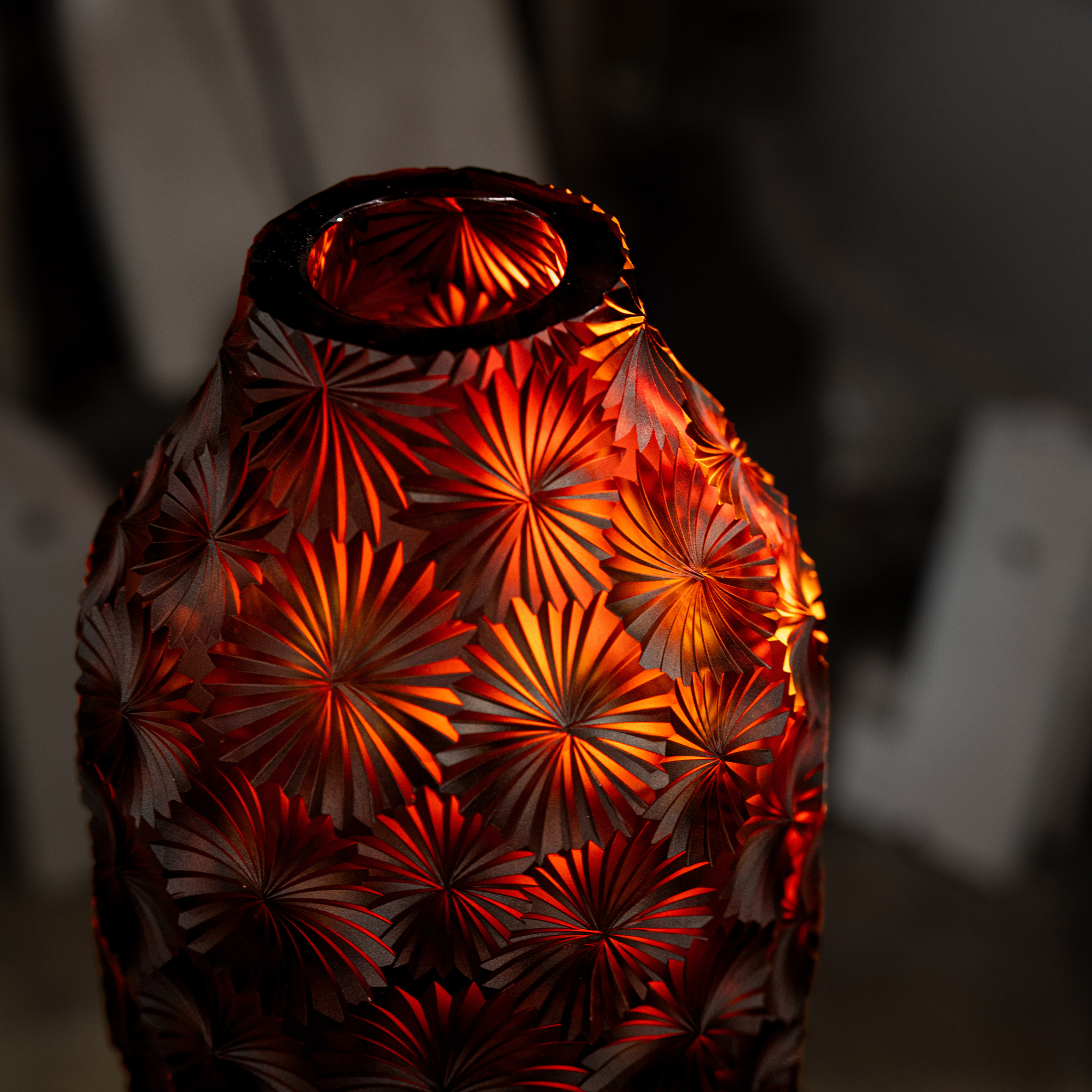 Vase MAYA Heroine 33 cm Amber