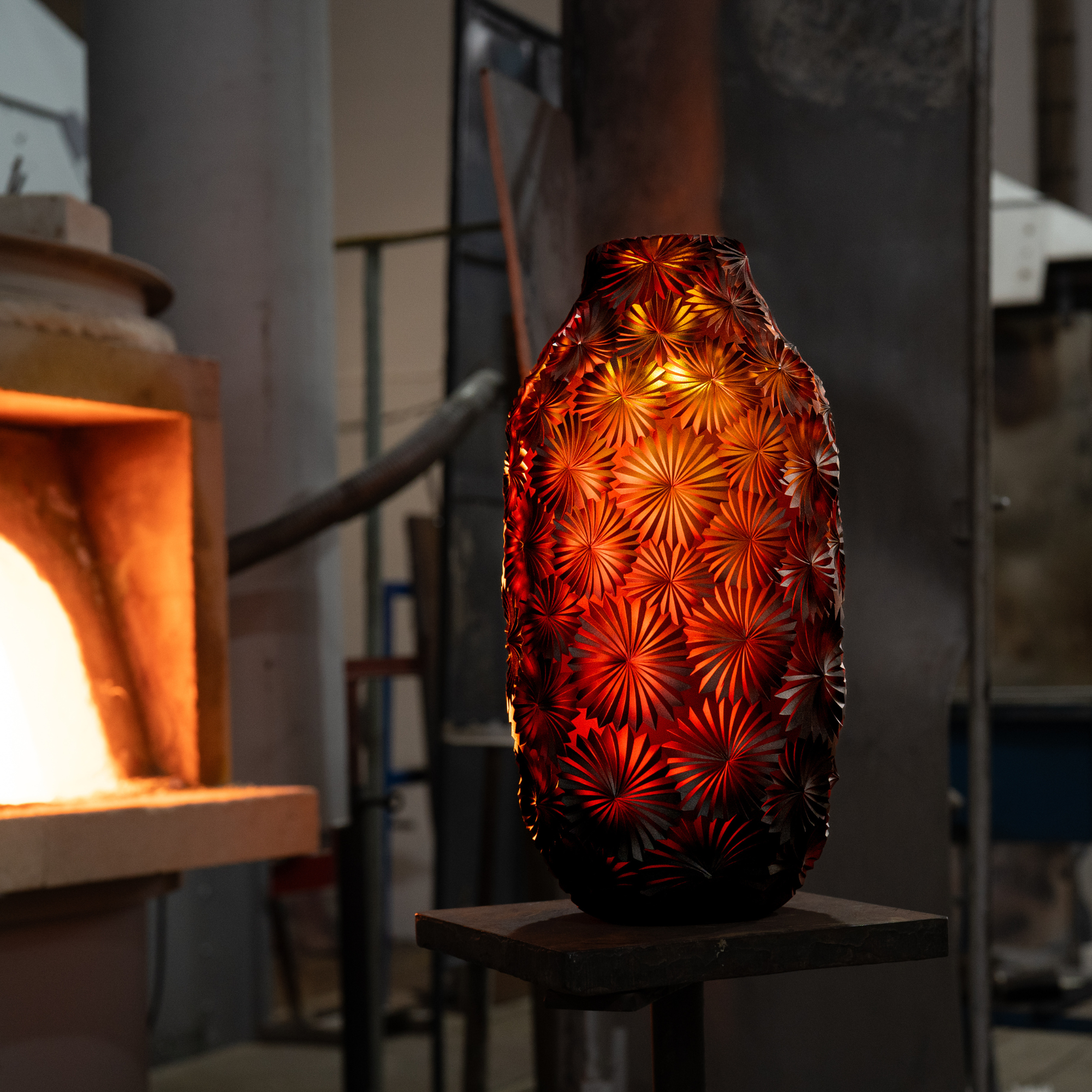 Vase MAYA Heroine 33 cm Amber