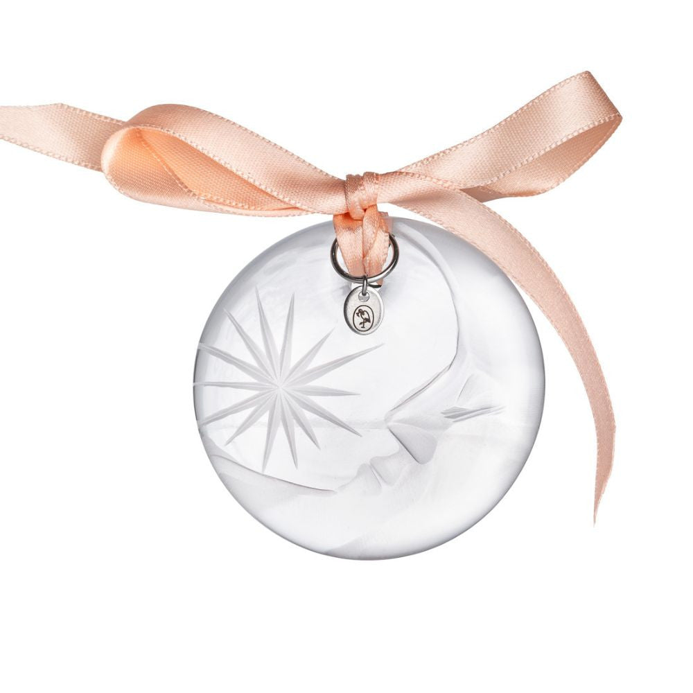 Vánoční ozdoba Moon 6 cm clear