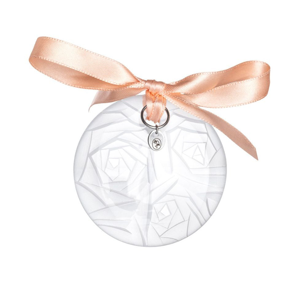 Vánoční ozdoba Rose 6 cm clear