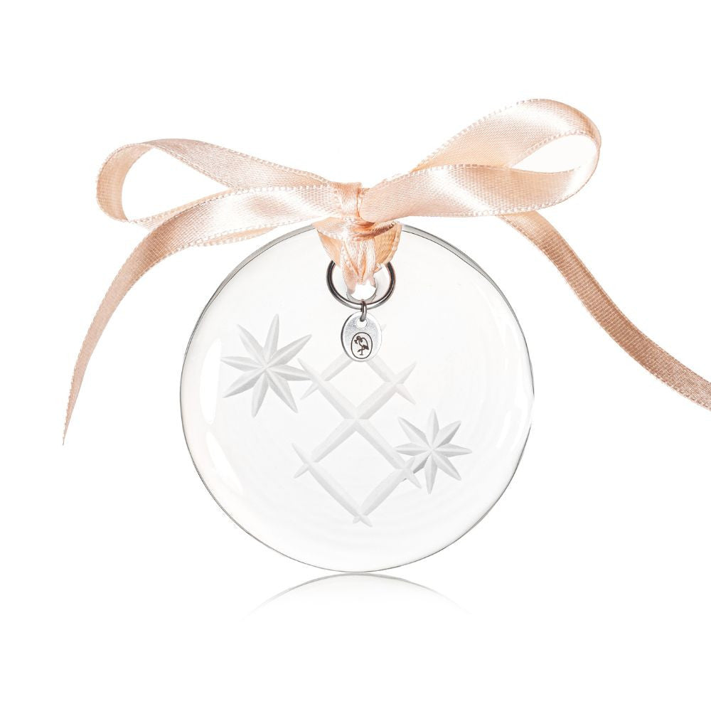 Christmas ornament 6 cm 8 clear
