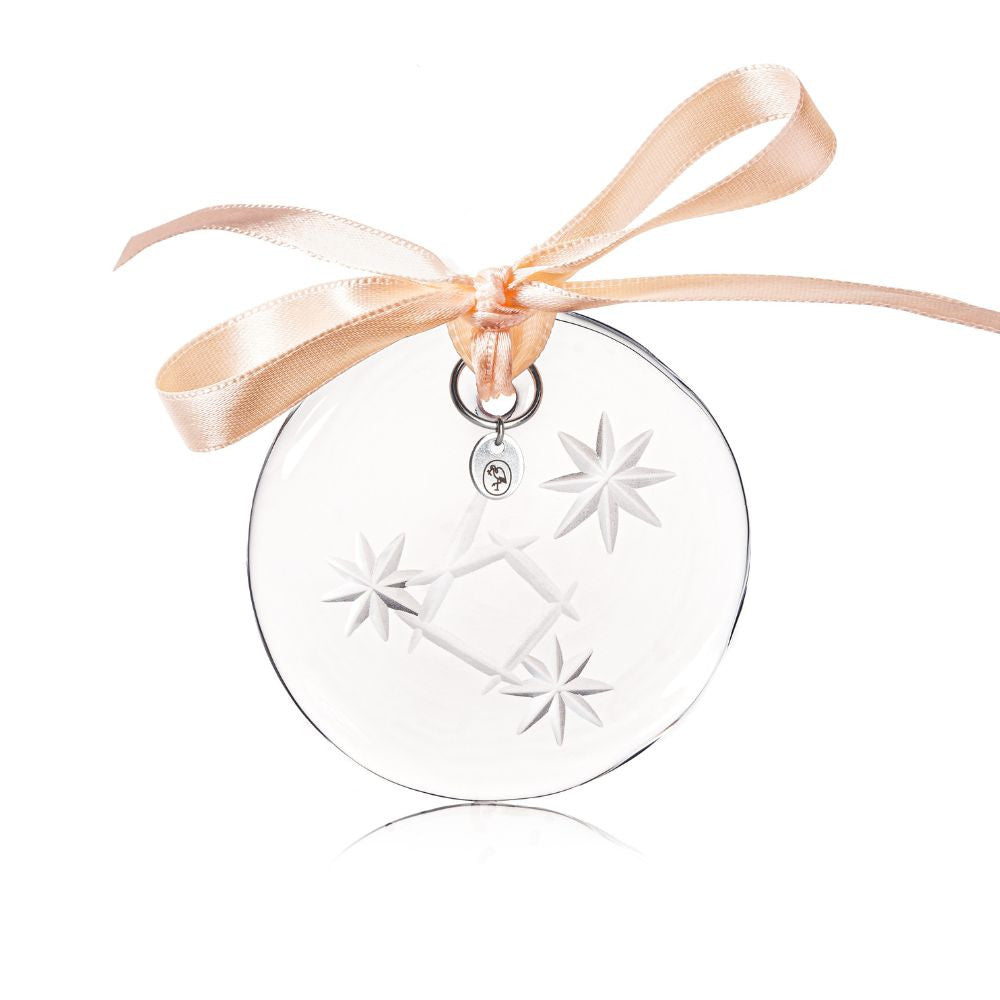 Christmas ornament 6 cm 6 clear