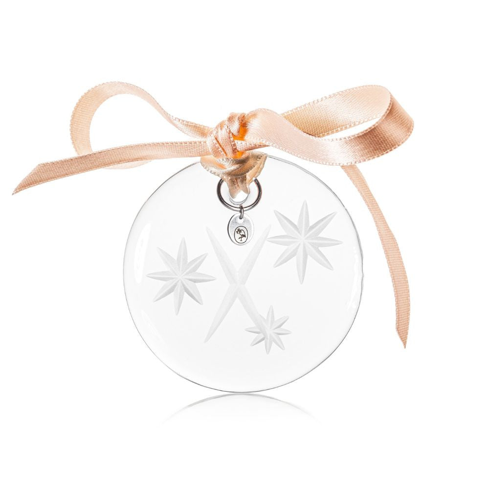 Vánoční ozdoba 6 cm X clear