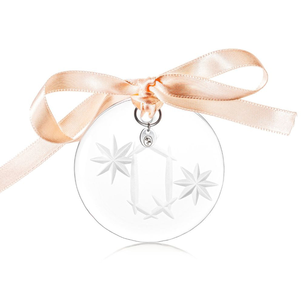 Christmas ornament 6 cm Q clear