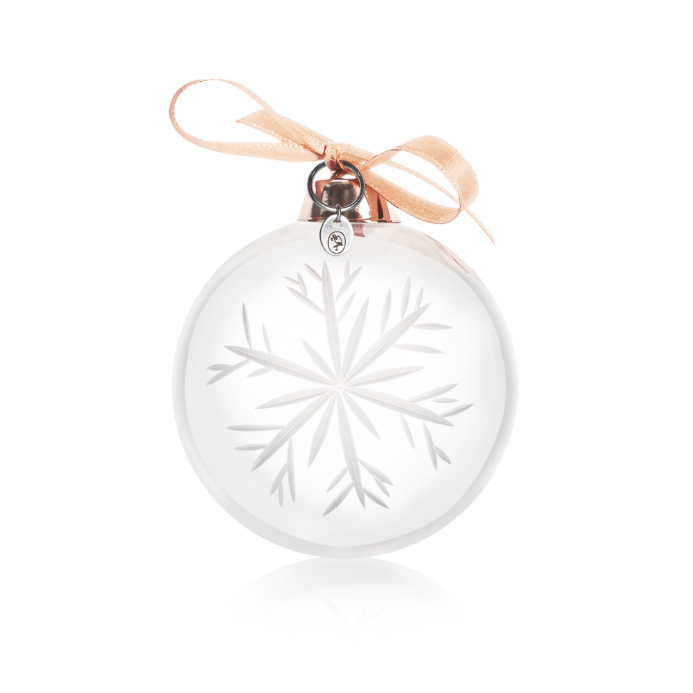 Vánoční ozdoba Snowflake 7,5 cm clear