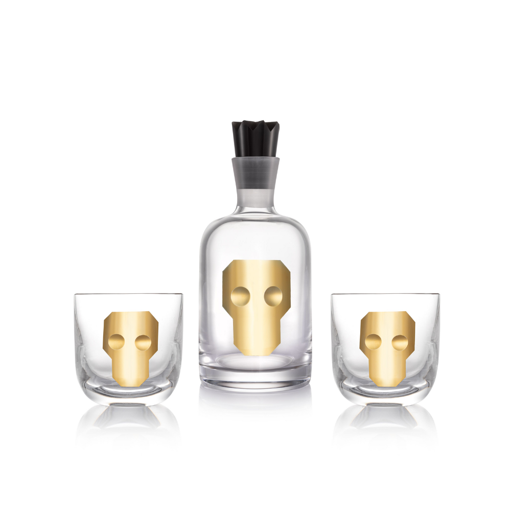 Karafa Hamlet zlato 750 ml + 2 sklenice na whiskey