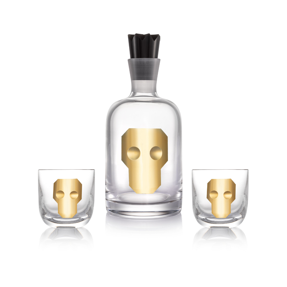 Karafa Hamlet zlato 1200 ml + 2 sklenice na whiskey