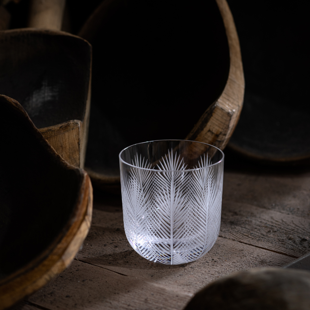 Karafa Feathers I 1200 ml + 2 sklenice Feathers 200 ml blue