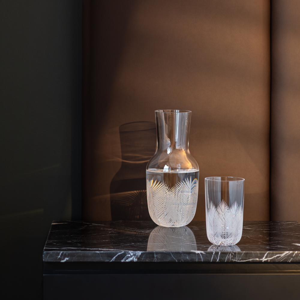 Karafa Feathers I 1200 ml + 2 sklenice Feathers 320 ml