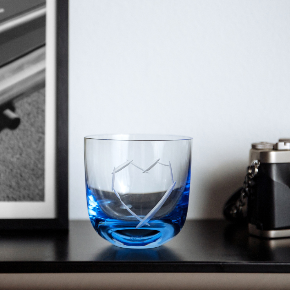 Love I Carafe Pink 1200 ml + 2 Glass Love I 200 ml Blue