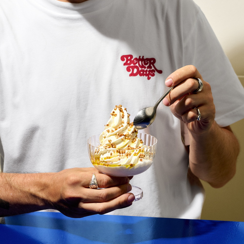 Cream Cup STRIPES Clear