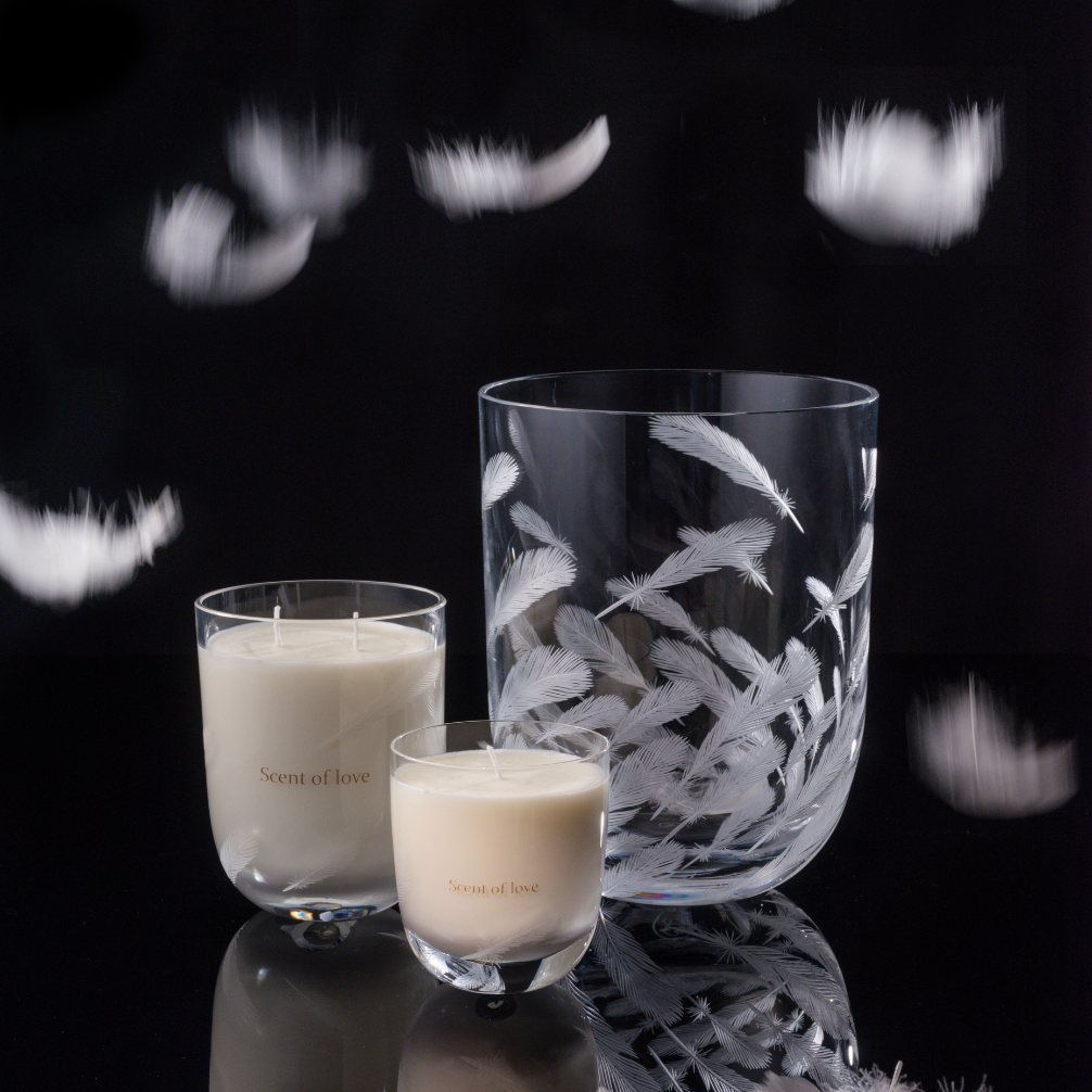 Candle holder DREAMER Amor Fati 21 cm clear