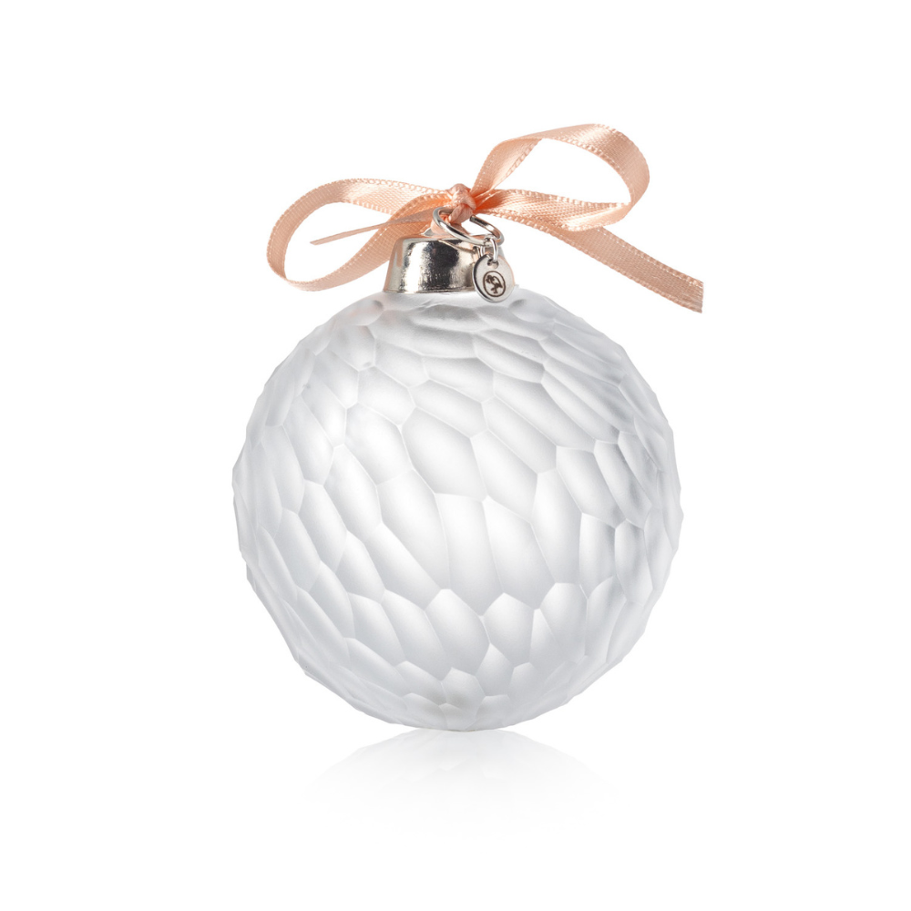 Vánoční ozdoba Frost 7,5 cm clear