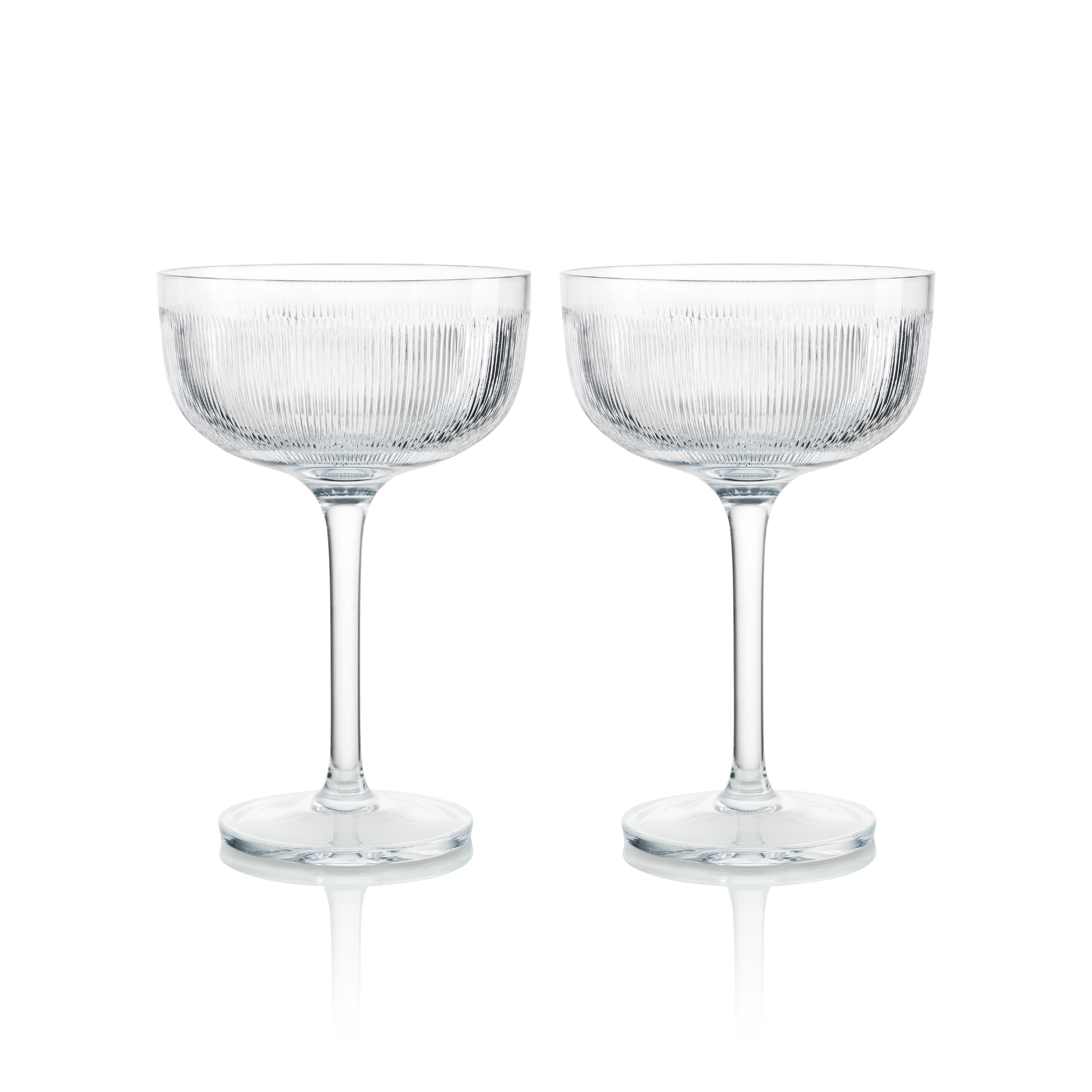 Sklenice na šampaňské Stripes I, sada 2 kusů