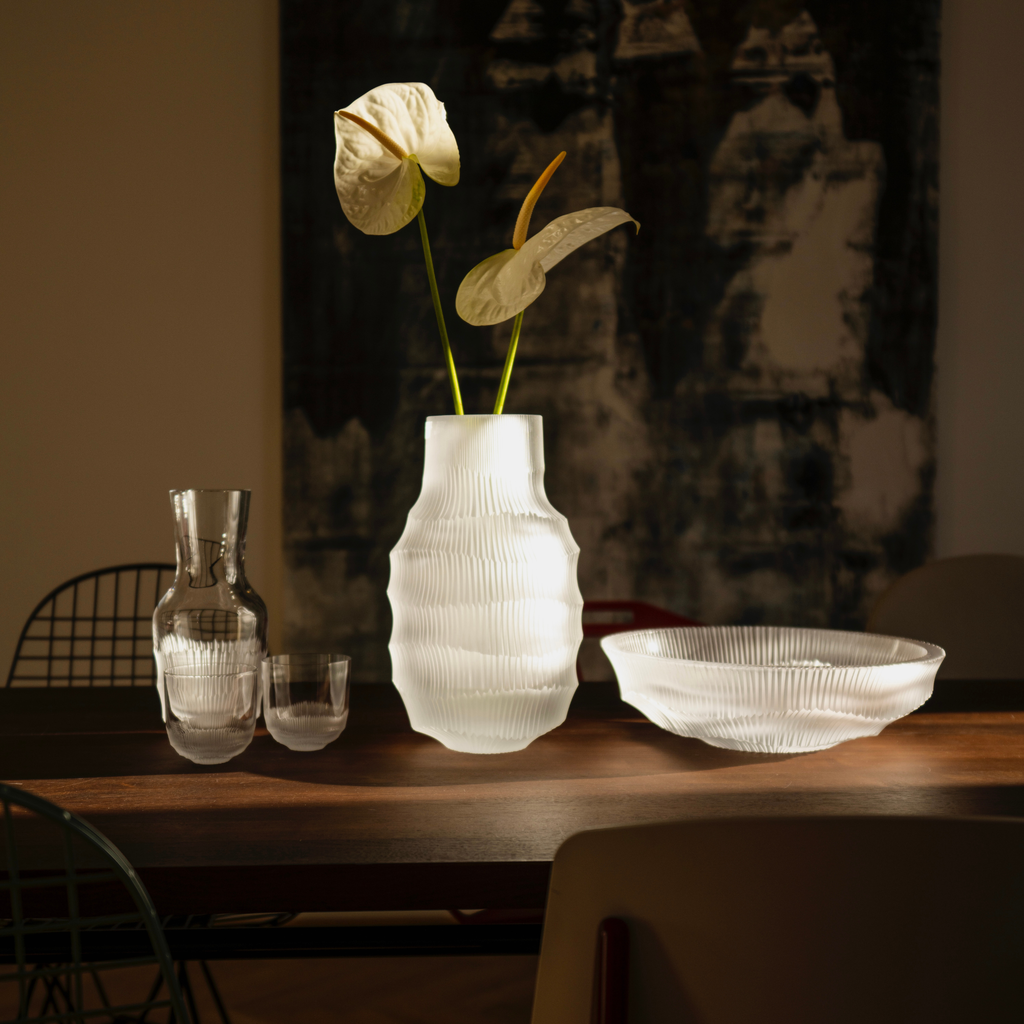 Karafa REI clear + 2 sklenice