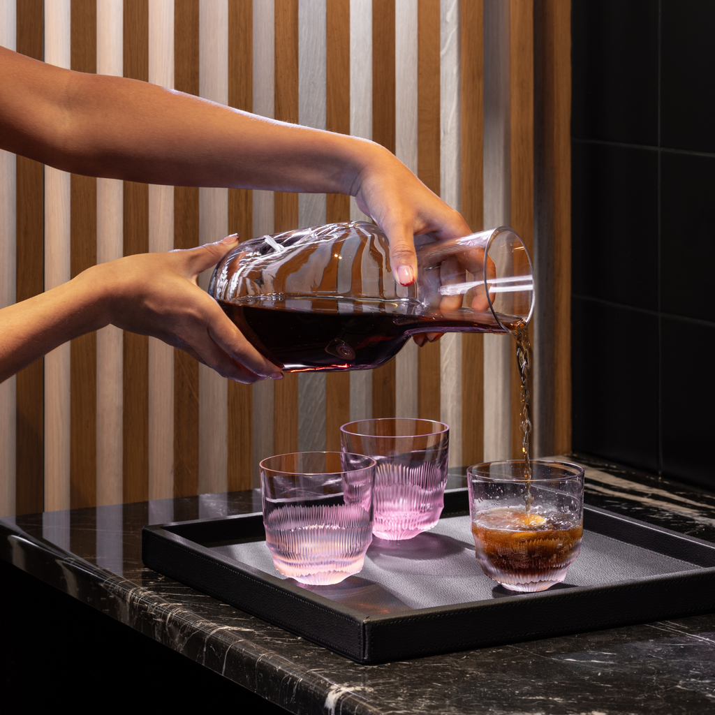 Karafa REI clear + 2 sklenice