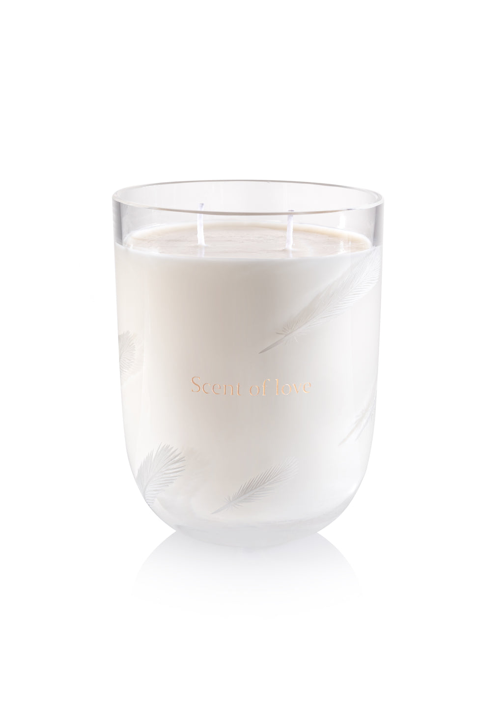 Candle SCENT OF LOVE Amor Fati Medium 550 ml clear