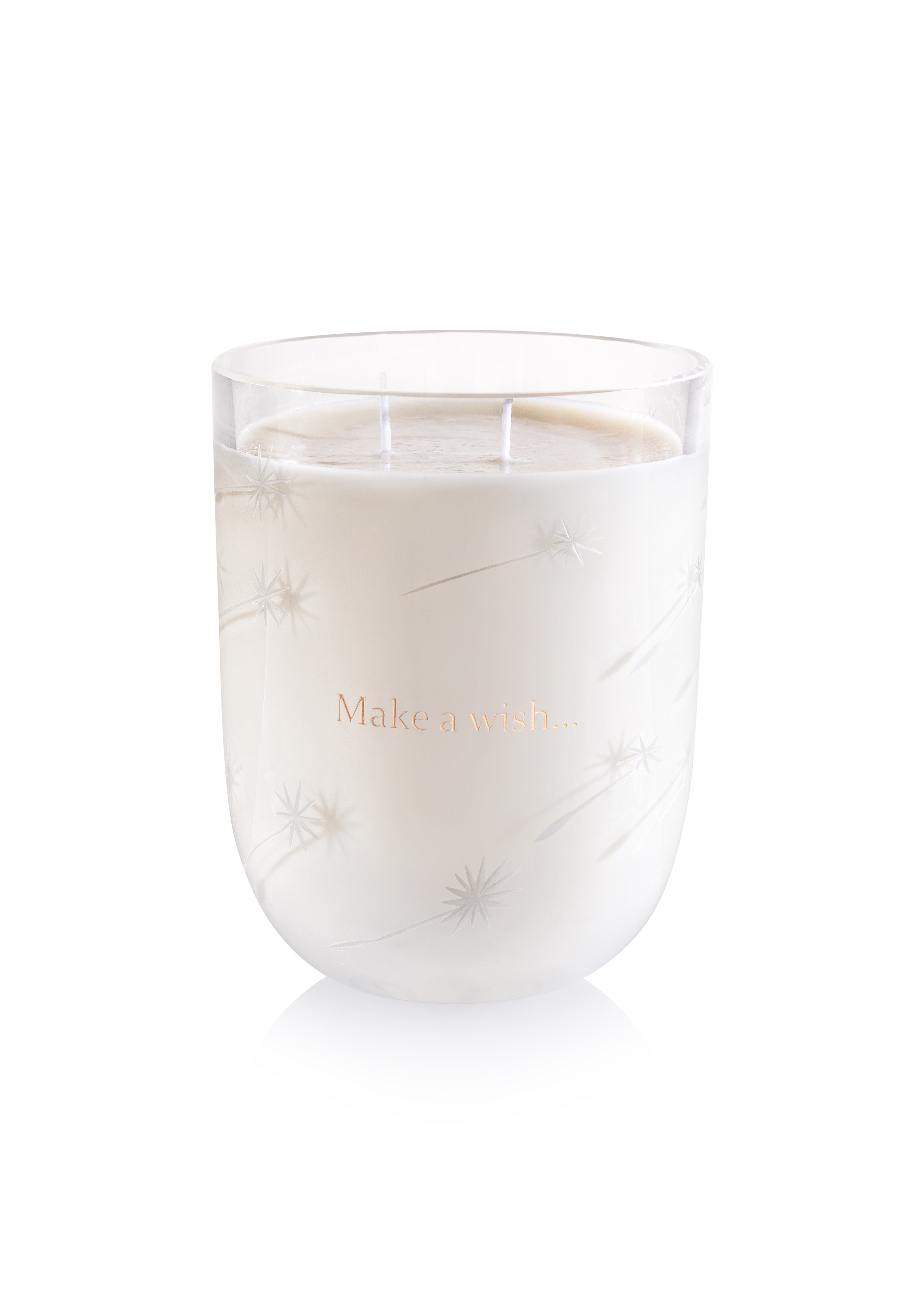 Candle MAKE A WISH Medium Amor Fati 550 ml clear