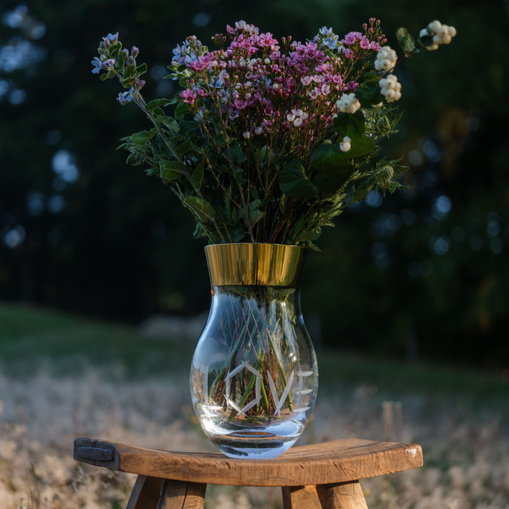 Váza Love zlato 27 cm