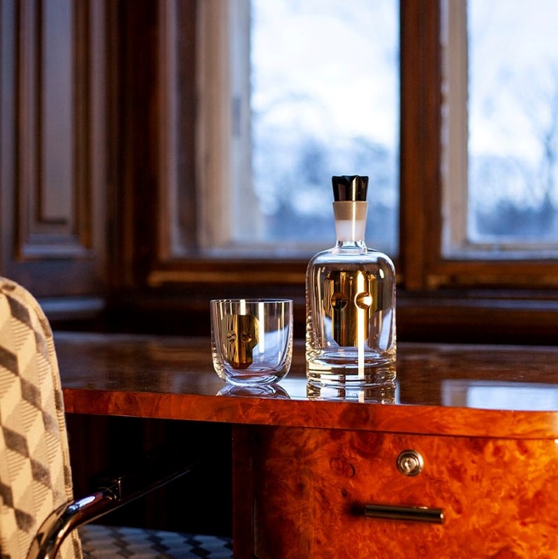 Sklenice na whiskey Hamlet zlato, sada 2 kusů