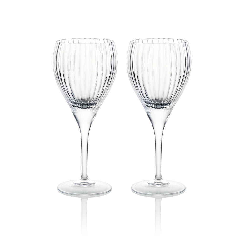 Red Wine Glasses Stripes II 340 ml, set of 2